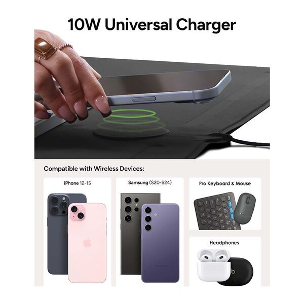 ZAGG® Wireless Charging Desk Mat