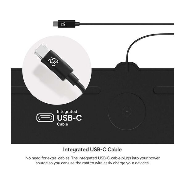 ZAGG® Wireless Charging Desk Mat