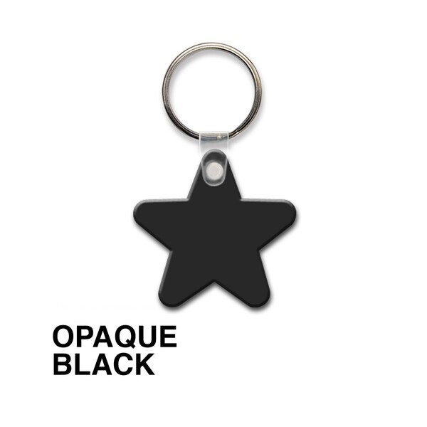 Star Soft Vinyl Key Tag