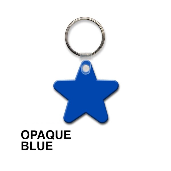 Star Soft Vinyl Key Tag