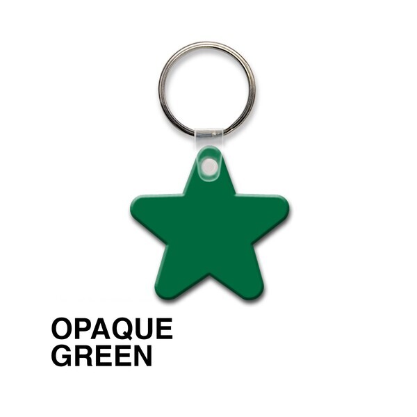 Star Soft Vinyl Key Tag