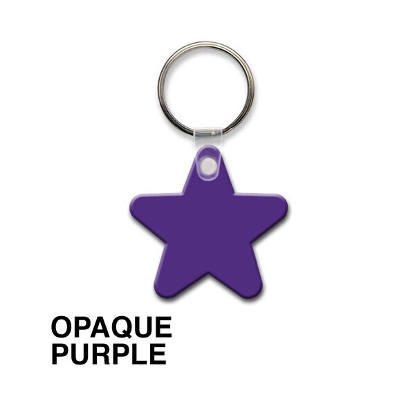 Star Soft Vinyl Key Tag
