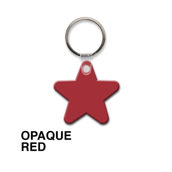 Star Soft Vinyl Key Tag