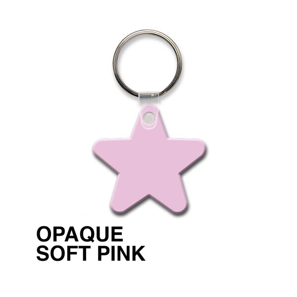 Star Soft Vinyl Key Tag