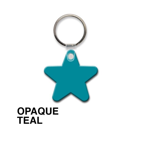 Star Soft Vinyl Key Tag