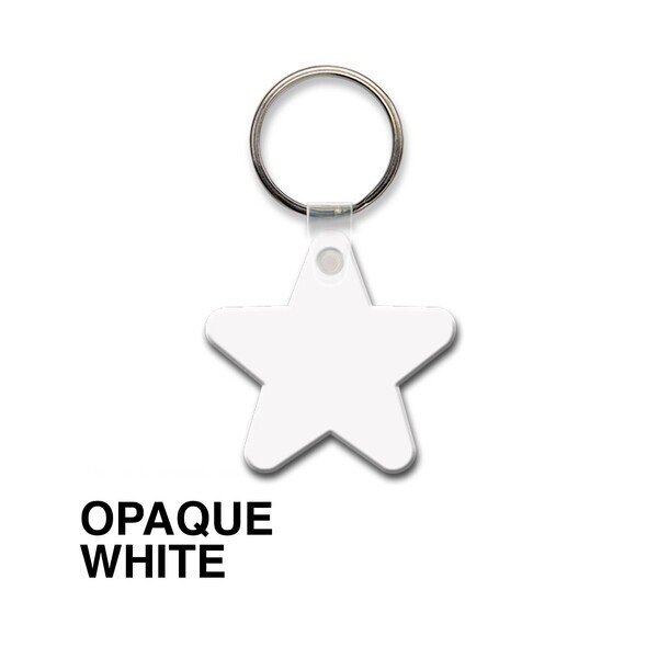Star Soft Vinyl Key Tag
