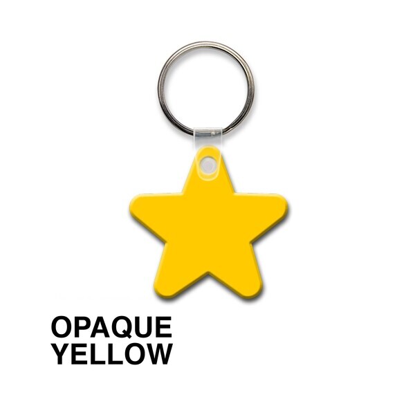 Star Soft Vinyl Key Tag