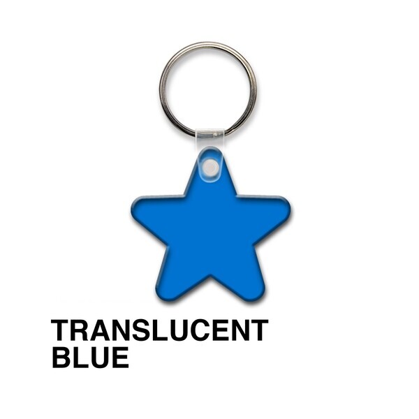 Star Soft Vinyl Key Tag