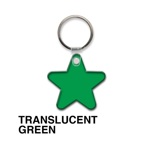 Star Soft Vinyl Key Tag