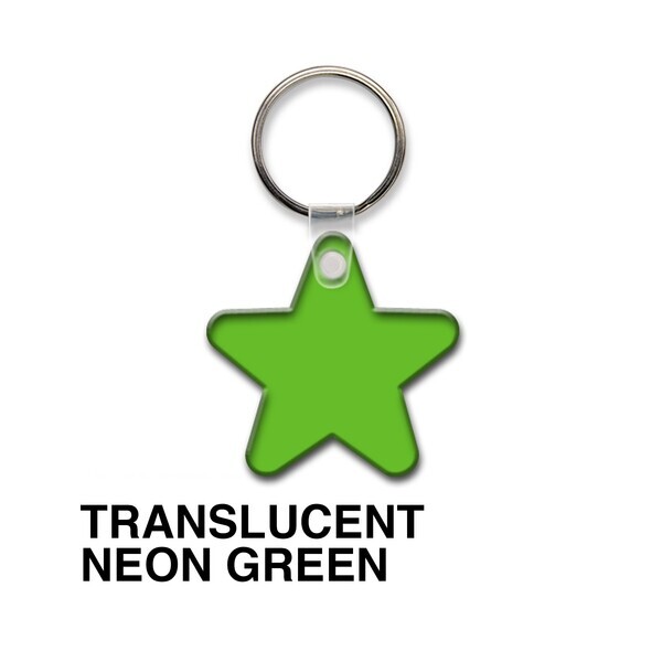 Star Soft Vinyl Key Tag
