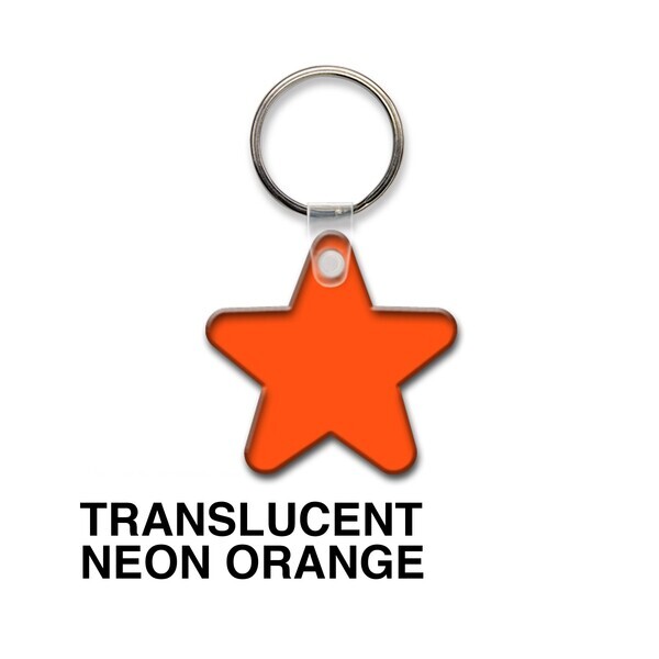 Star Soft Vinyl Key Tag