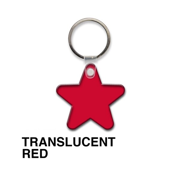 Star Soft Vinyl Key Tag