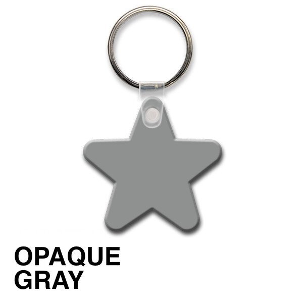Star Soft Vinyl Key Tag
