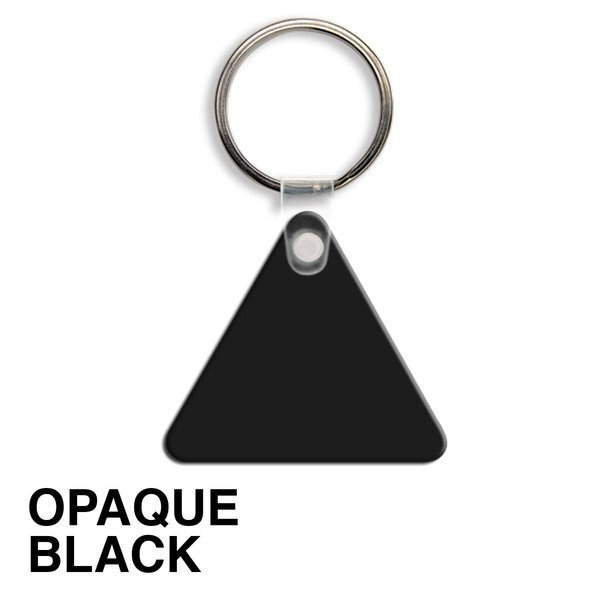 Triangle Soft Vinyl Key Tag