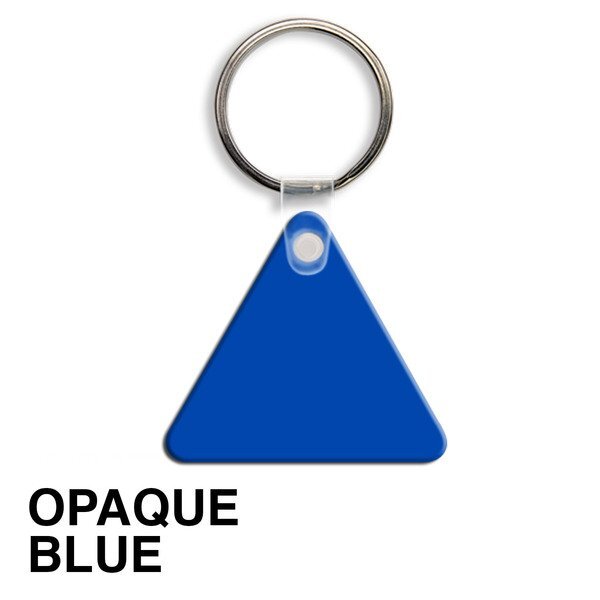 Triangle Soft Vinyl Key Tag