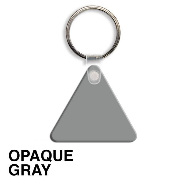 Triangle Soft Vinyl Key Tag