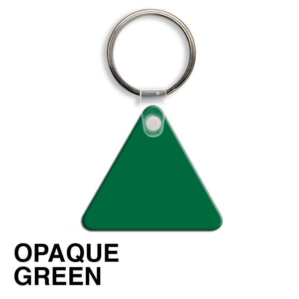 Triangle Soft Vinyl Key Tag