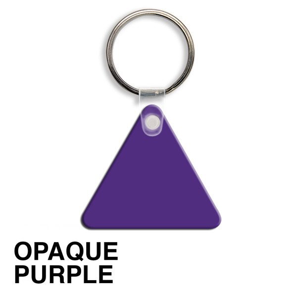 Triangle Soft Vinyl Key Tag