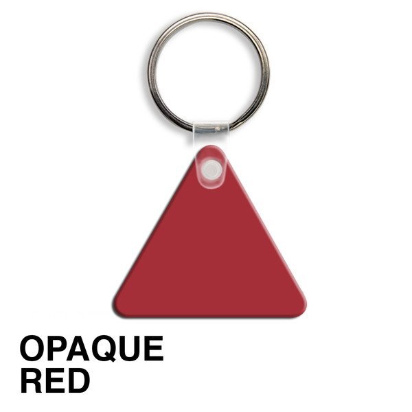 Triangle Soft Vinyl Key Tag