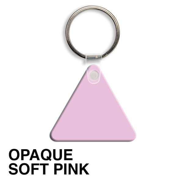 Triangle Soft Vinyl Key Tag