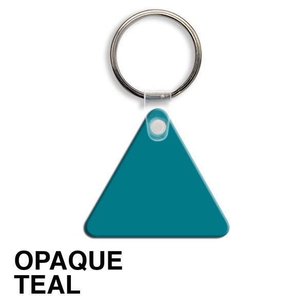Triangle Soft Vinyl Key Tag