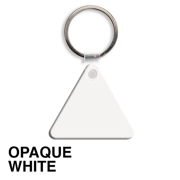 Triangle Soft Vinyl Key Tag