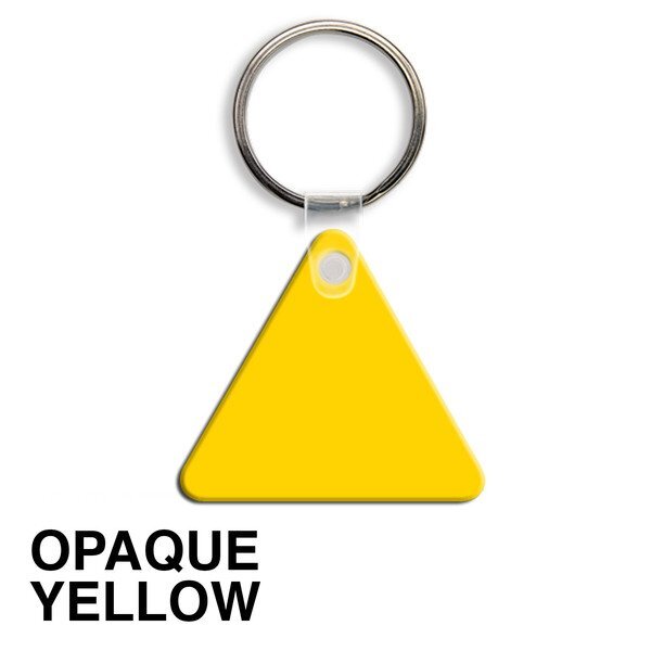 Triangle Soft Vinyl Key Tag
