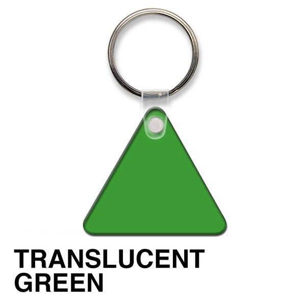 Triangle Soft Vinyl Key Tag