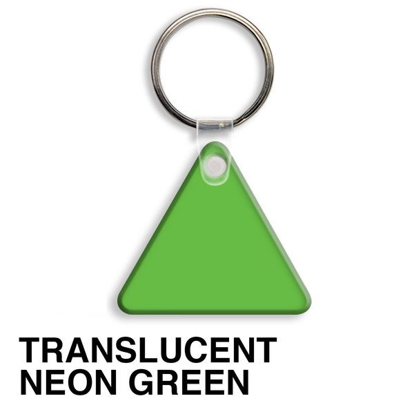 Triangle Soft Vinyl Key Tag