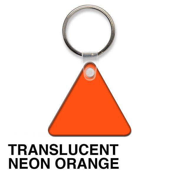 Triangle Soft Vinyl Key Tag