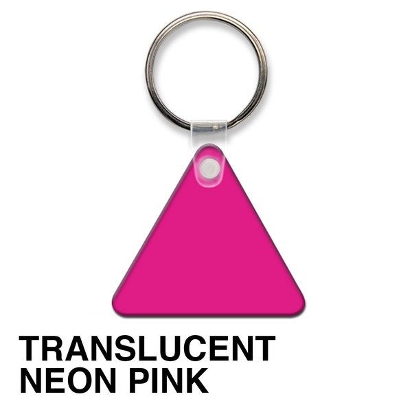 Triangle Soft Vinyl Key Tag
