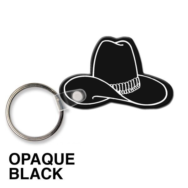 Cowboy Hat Soft Vinyl Key Tag