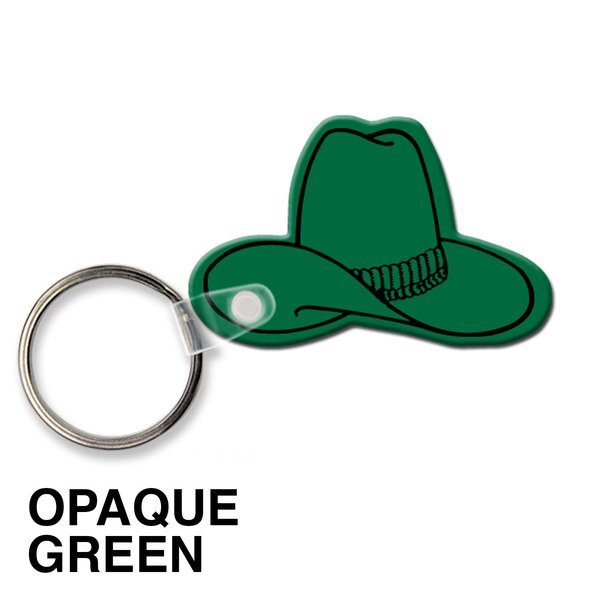 Cowboy Hat Soft Vinyl Key Tag