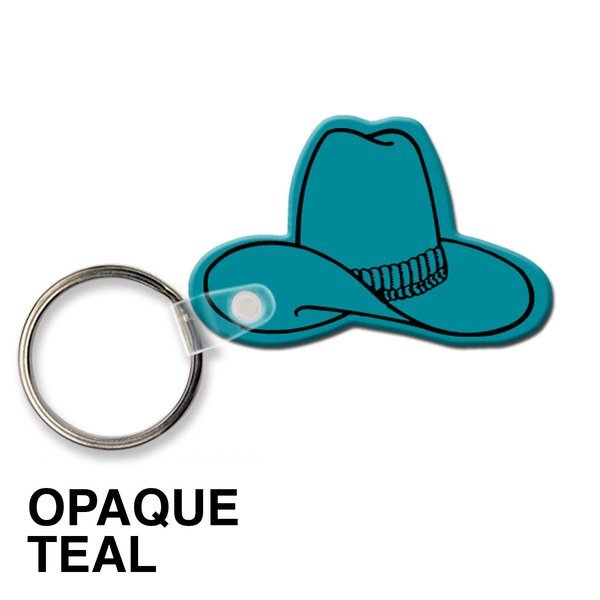 Cowboy Hat Soft Vinyl Key Tag