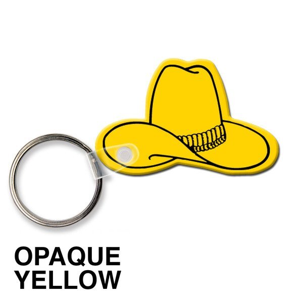 Cowboy Hat Soft Vinyl Key Tag