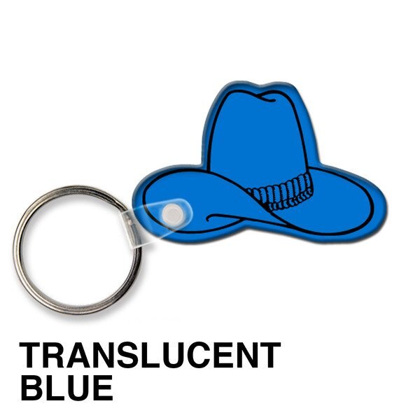Cowboy Hat Soft Vinyl Key Tag