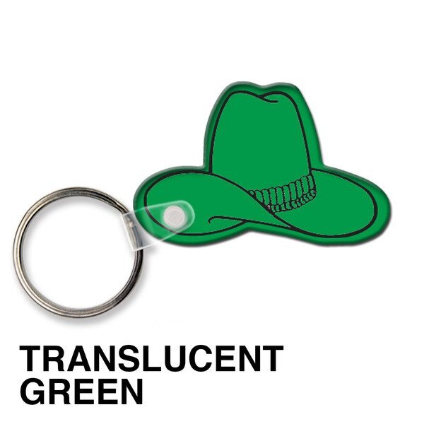 Cowboy Hat Soft Vinyl Key Tag