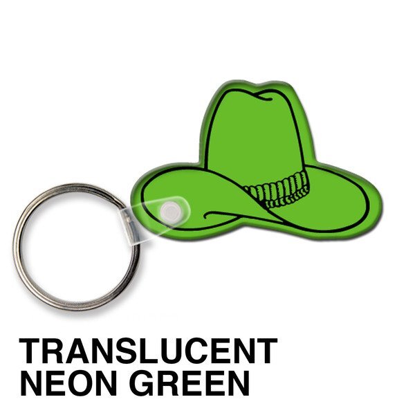 Cowboy Hat Soft Vinyl Key Tag
