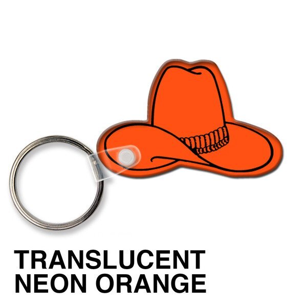 Cowboy Hat Soft Vinyl Key Tag