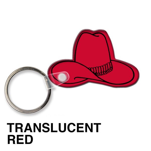 Cowboy Hat Soft Vinyl Key Tag
