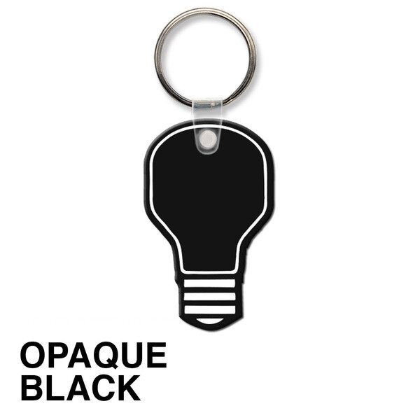 Light Bulb Soft Vinyl Key Tag