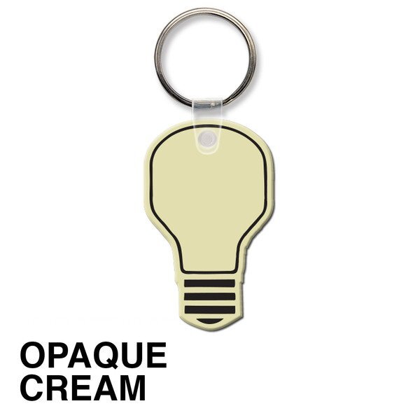 Light Bulb Soft Vinyl Key Tag