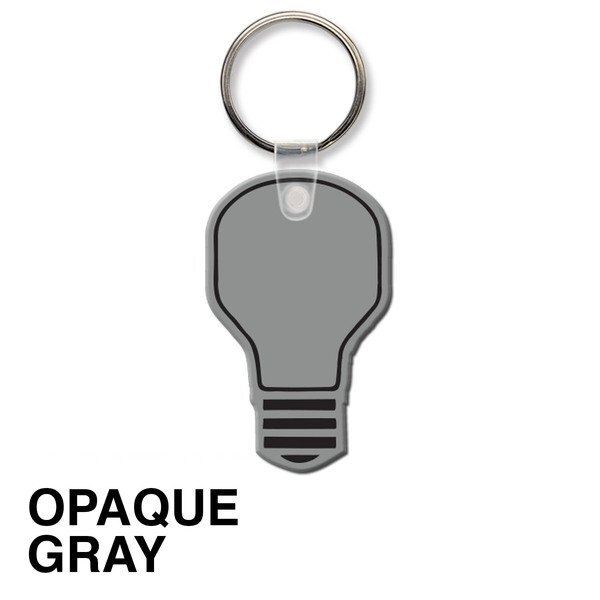 Light Bulb Soft Vinyl Key Tag