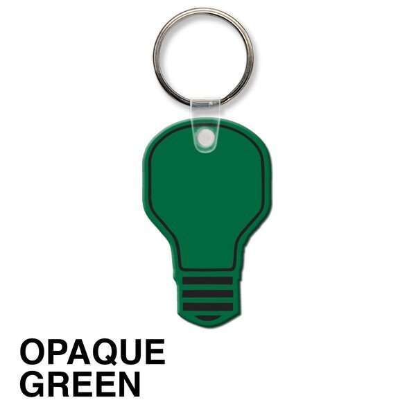 Light Bulb Soft Vinyl Key Tag