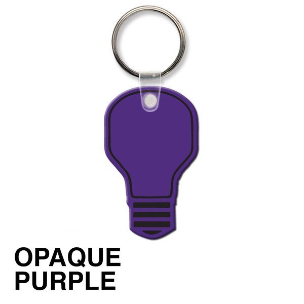 Light Bulb Soft Vinyl Key Tag