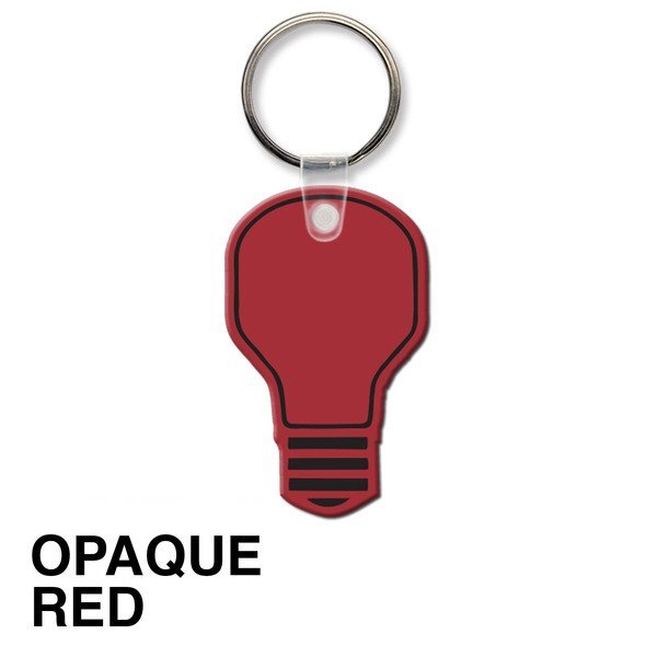 Light Bulb Soft Vinyl Key Tag
