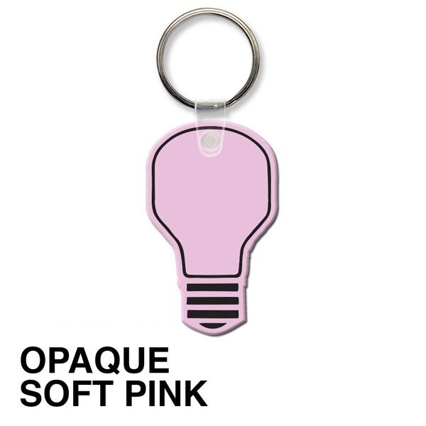 Light Bulb Soft Vinyl Key Tag
