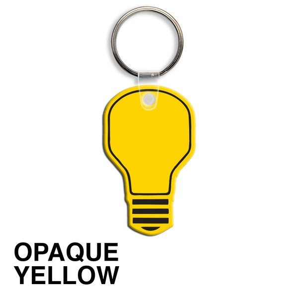 Light Bulb Soft Vinyl Key Tag