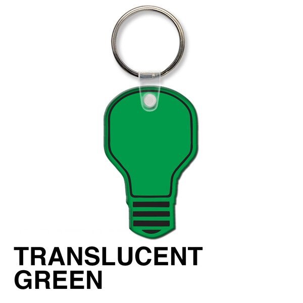 Light Bulb Soft Vinyl Key Tag