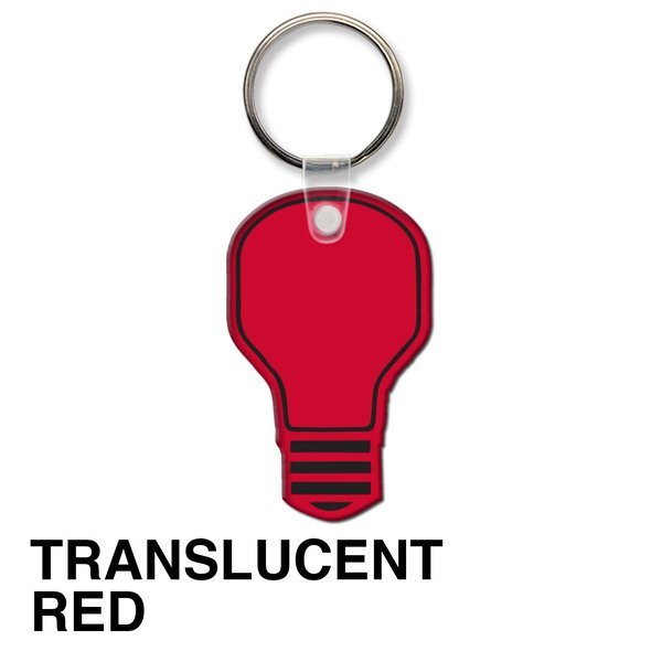 Light Bulb Soft Vinyl Key Tag